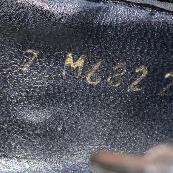 Vintage 90s Taupe Satin With  Velvet Floral Print Chunky Heeled Maryjanes - Picture 10 of 14